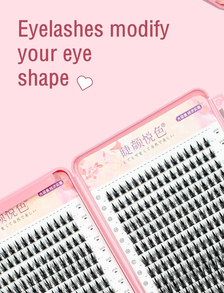 Eyeslash book 32Row Extension Personal Professional Individual Cluster Grafting Wholesale Sweet Large Capacity Flowerknow Makeup