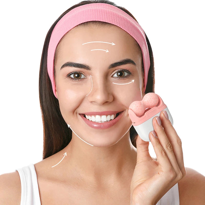 Facial Cold Massage Roller 2 In 1 Ice Roller For Face Eye Pain Relief Skin Care Pain Relief Makeup Care Tool