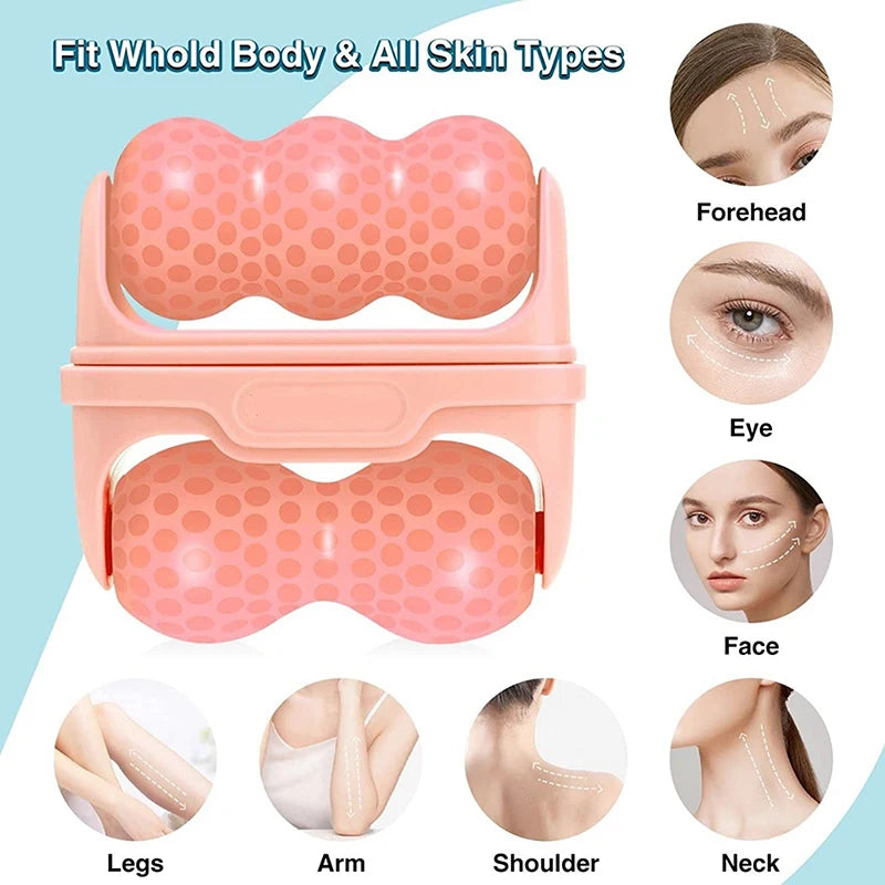 Facial Cold Massage Roller 2 In 1 Ice Roller For Face Eye Pain Relief Skin Care Pain Relief Makeup Care Tool