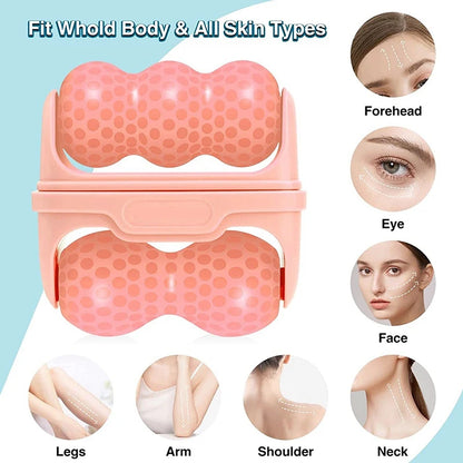 Facial Cold Massage Roller 2 In 1 Ice Roller For Face Eye Pain Relief Skin Care Pain Relief Makeup Care Tool